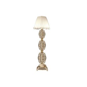 Mechini / Floor Lamps / Clear Bohemian Crystal and Silk Lampshade PT293/1