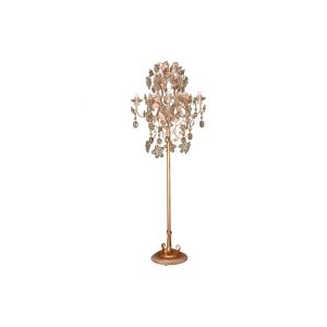 Mechini / Floor Lamps / Coloured Bohemian Crystal & Clear Pearl Banding PT296/5