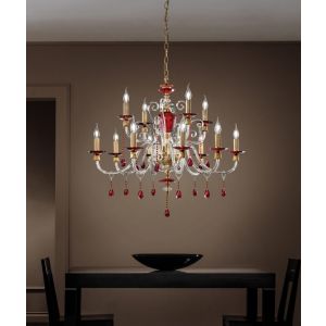 Euroluce Lampadari / Chandeliers / Rubino Alicante L8+4