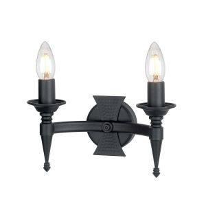 Elstead Lighting / Wall Lights / Saxon 2 Black
