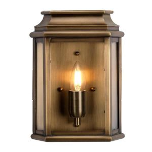 Elstead Lighting / Outdoor Wall Lights / St Martins 1 Lantern Aged Brass
