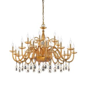 Euroluce Lampadari / Chandeliers / Toochic L12+6+6 Oro Ambra