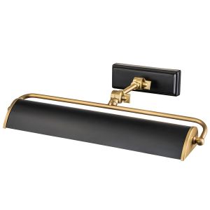 Elstead Lighting / Picture Lights / Winchfield 2lt Medium Aged Brass & Matte Black