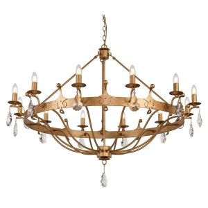 Elstead Lighting / Chandeliers / Windsor 12 Gold Patina