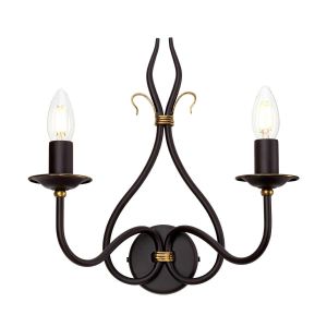 Elstead Lighting / Wall Lights / Windermere 2 Rust & Gold
