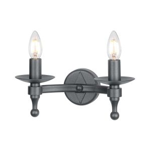 Elstead Lighting / Wall Lights / Warwick 2 Graphite Black