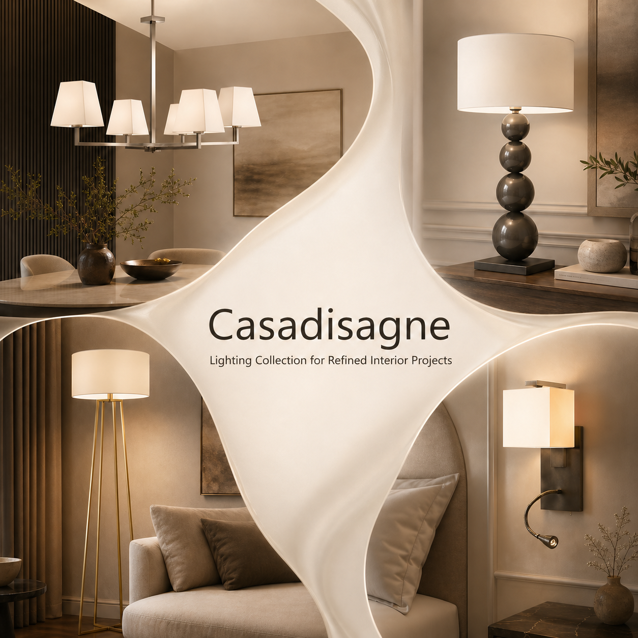 Casadisagne Lighting Collection for Elegant Interior Projects