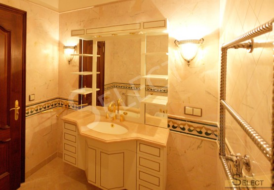Photo. Bathroom in natural marble